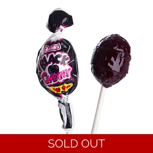 Charms Black Cherry Blow Pop Lollipop with Bubble Gum Centre - 18.4g